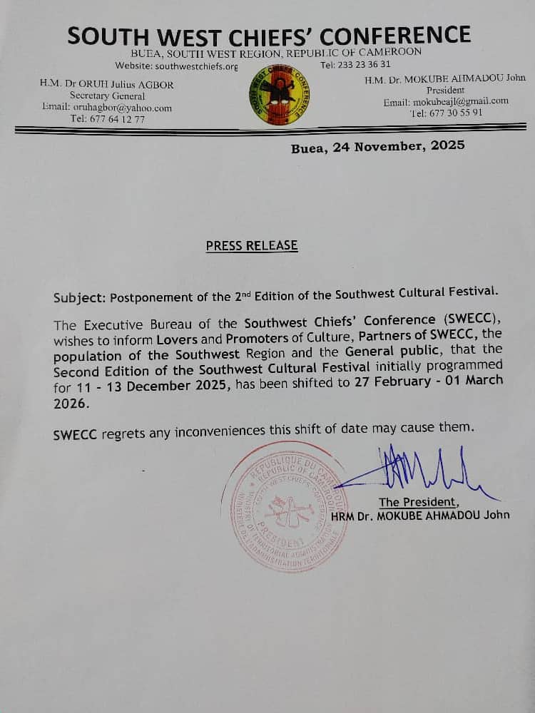 Southwest Cultural Festival Date Postponed